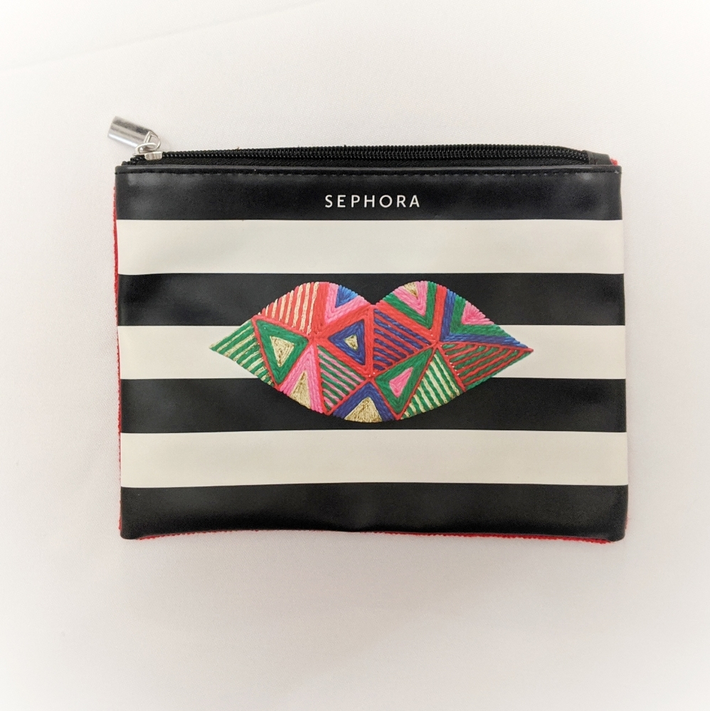 MOVING SALE✨BRAND NEW Sephora Makeup Bag Tribal Lip Design